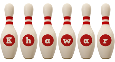 Khawar bowling-pin logo
