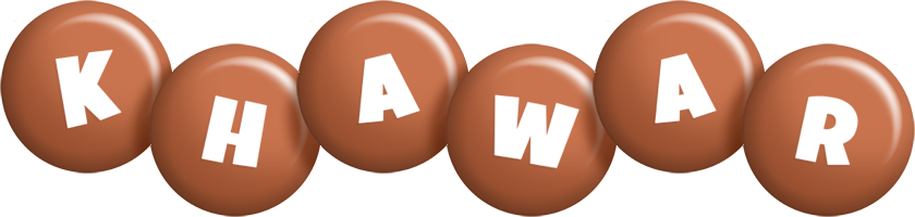 Khawar candy-brown logo