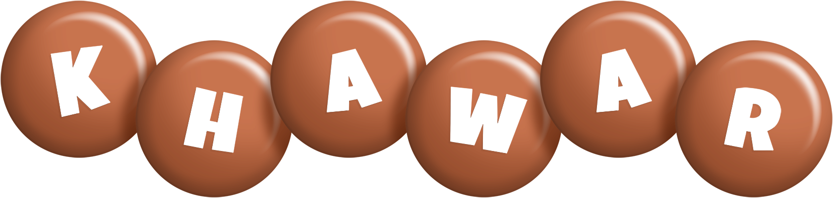 Khawar candy-brown logo