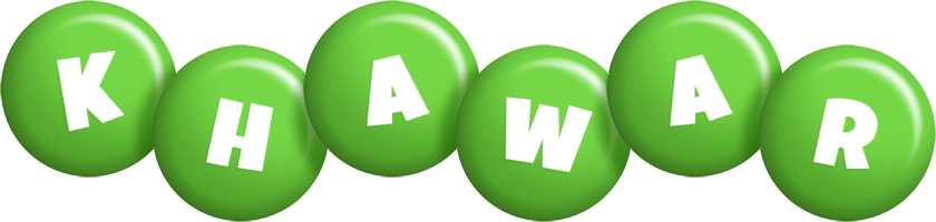 Khawar candy-green logo