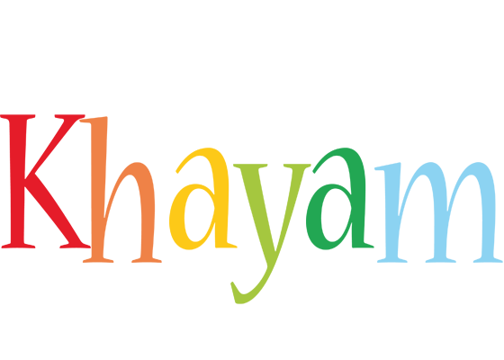 Khayam birthday logo