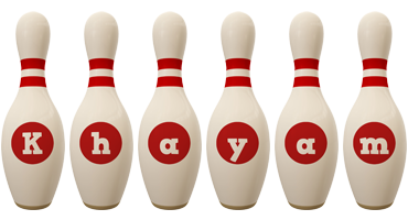 Khayam bowling-pin logo