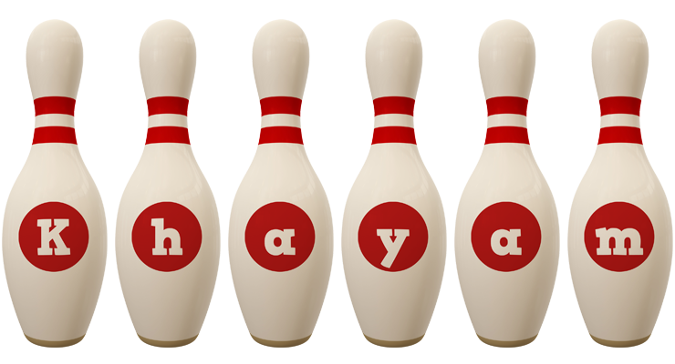 Khayam bowling-pin logo