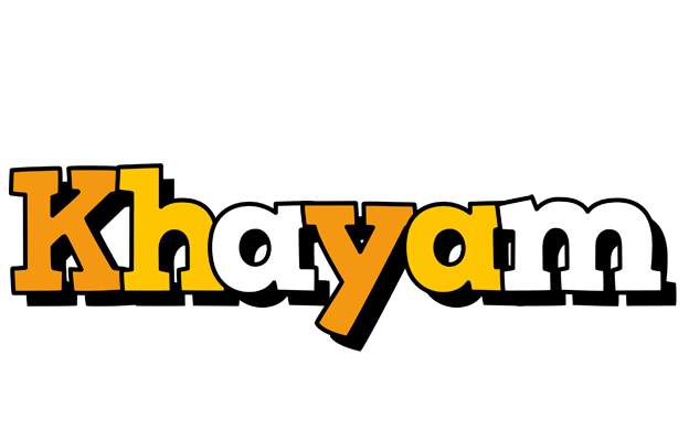 Khayam cartoon logo