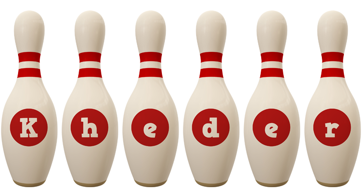 Kheder bowling-pin logo