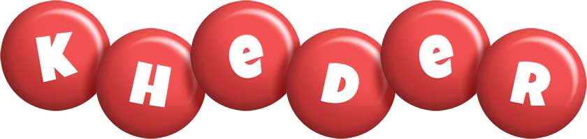 Kheder candy-red logo