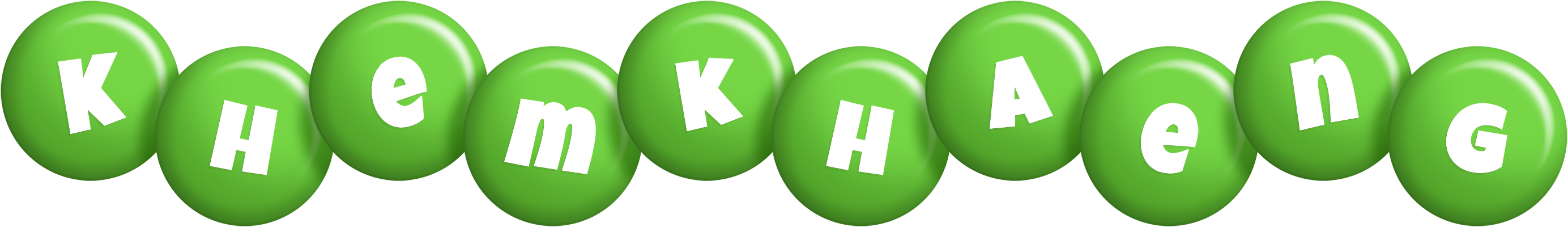 Khemkhaeng candy-green logo