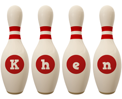 Khen bowling-pin logo