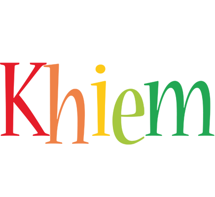 Khiem birthday logo
