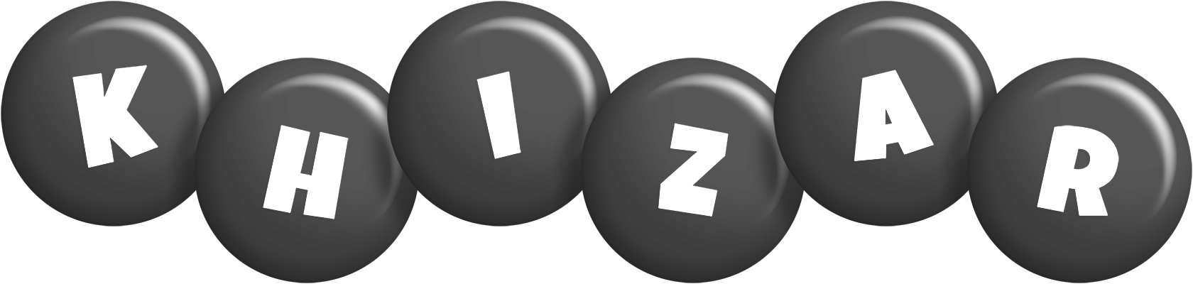 Khizar candy-black logo