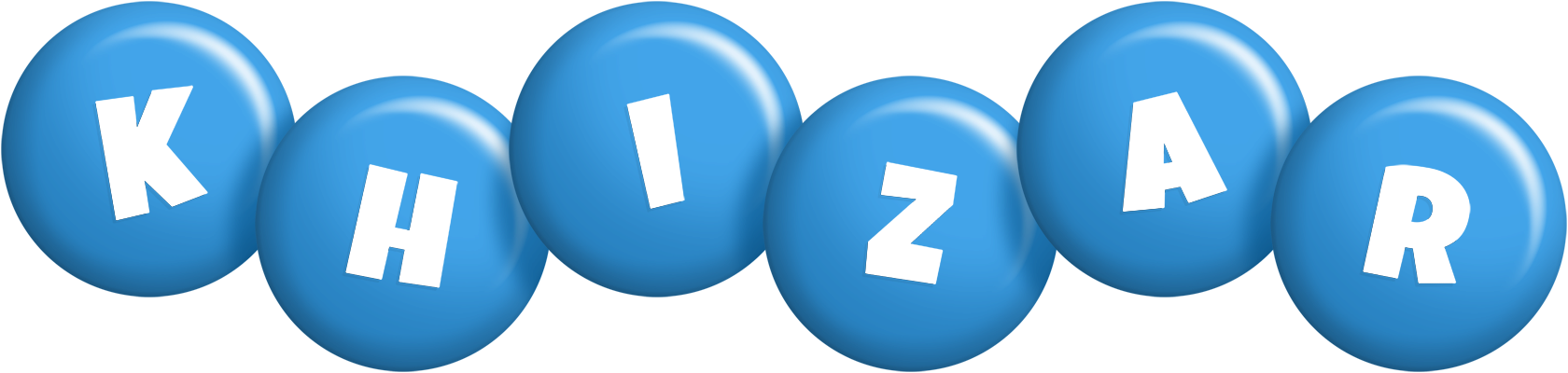 Khizar candy-blue logo