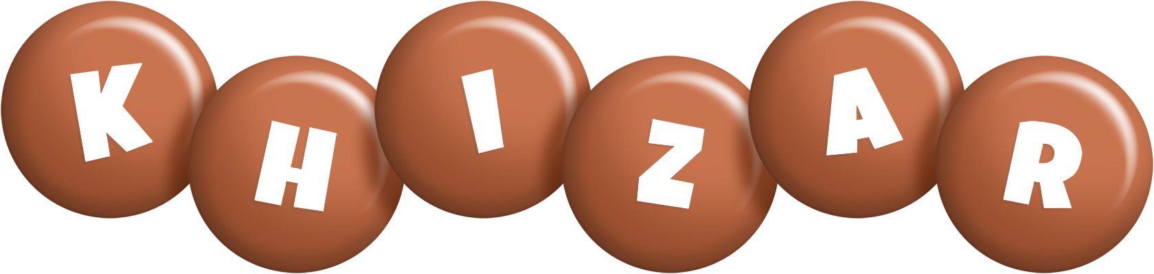 Khizar candy-brown logo
