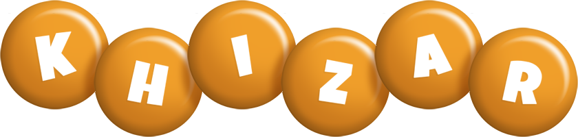 Khizar candy-orange logo