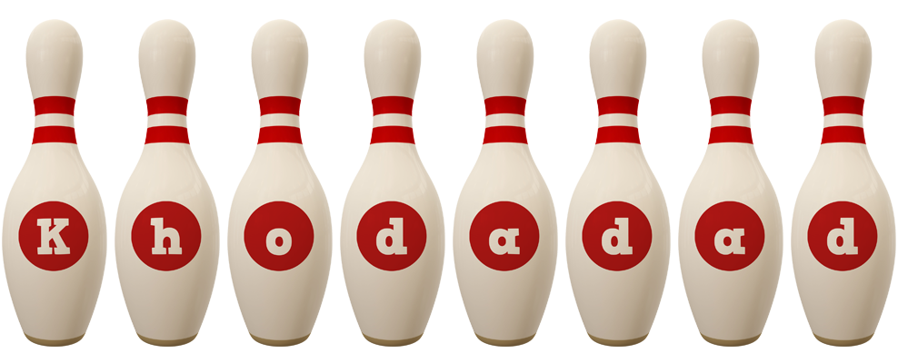Khodadad bowling-pin logo