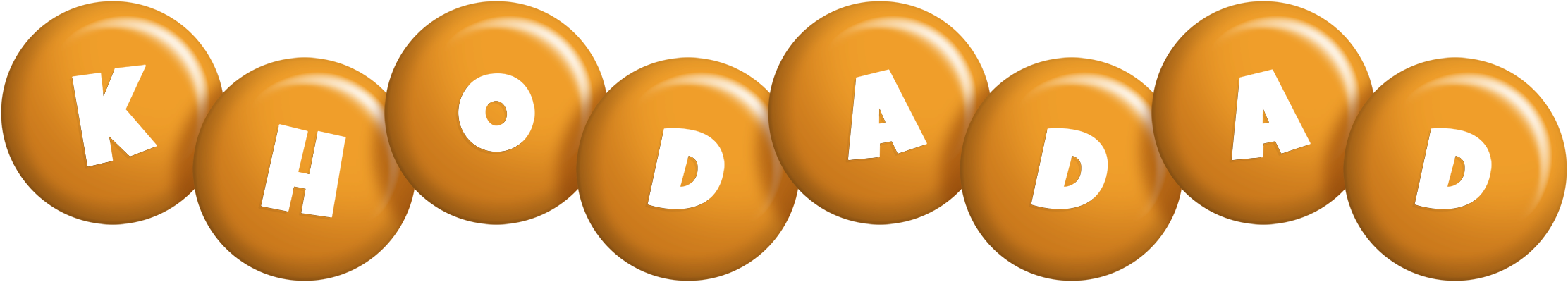 Khodadad candy-orange logo