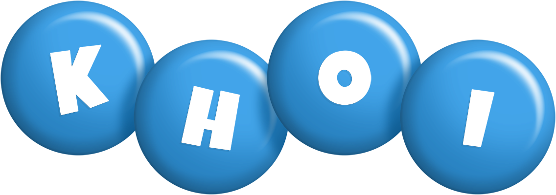 Khoi candy-blue logo