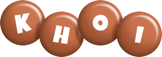 Khoi candy-brown logo