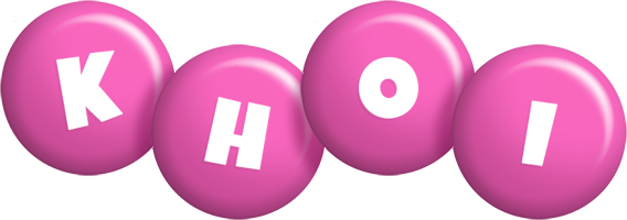 Khoi candy-pink logo