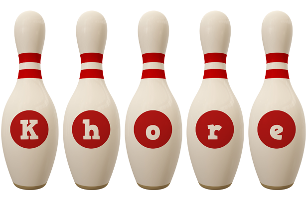 Khore bowling-pin logo