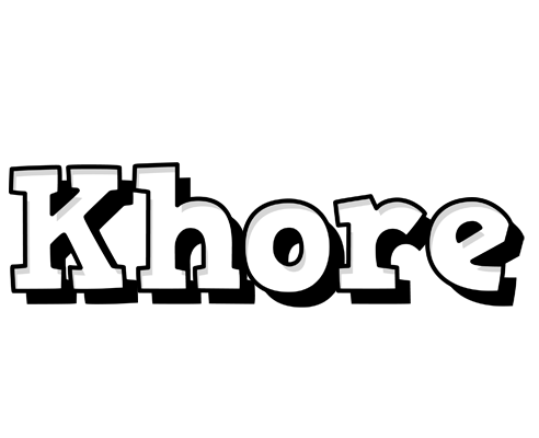 Khore snowing logo