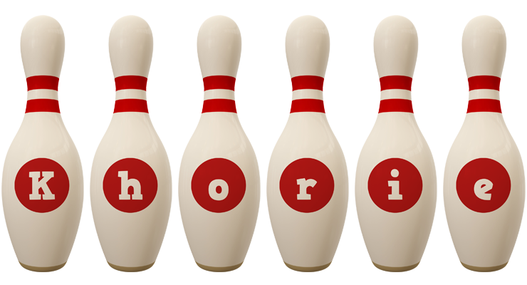 Khorie bowling-pin logo