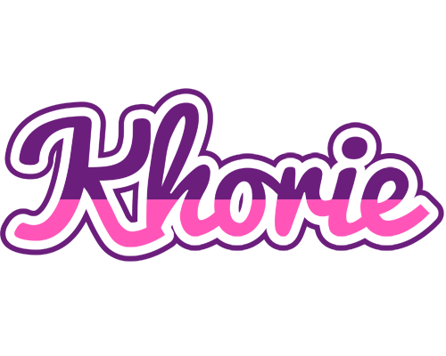 Khorie cheerful logo