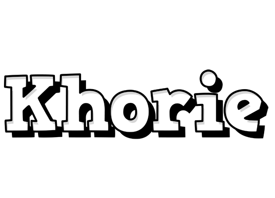Khorie snowing logo