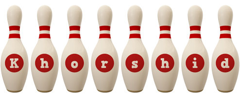 Khorshid bowling-pin logo