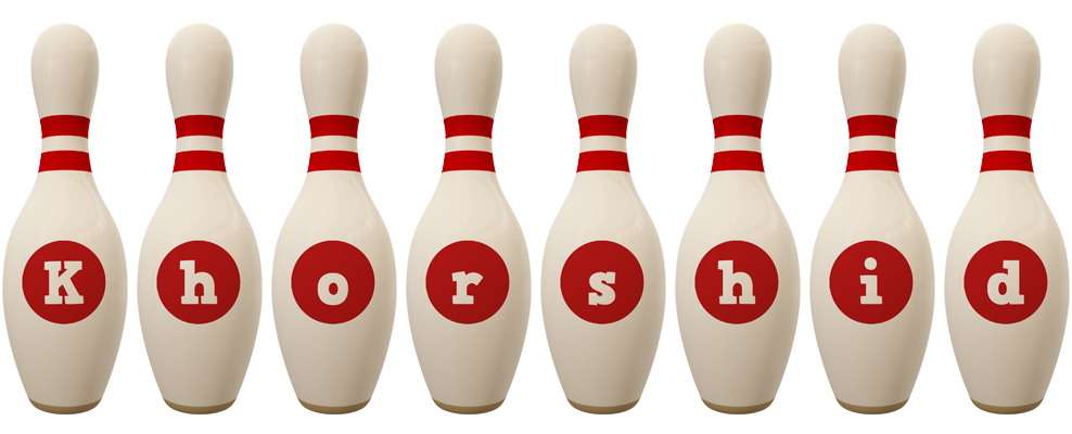 Khorshid bowling-pin logo
