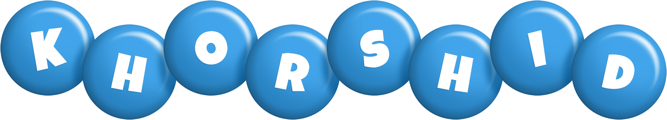 Khorshid candy-blue logo