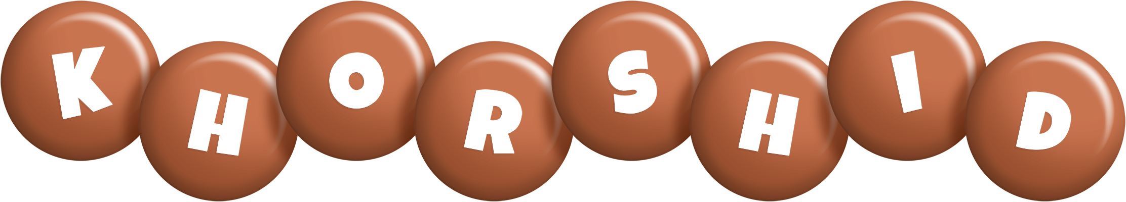 Khorshid candy-brown logo
