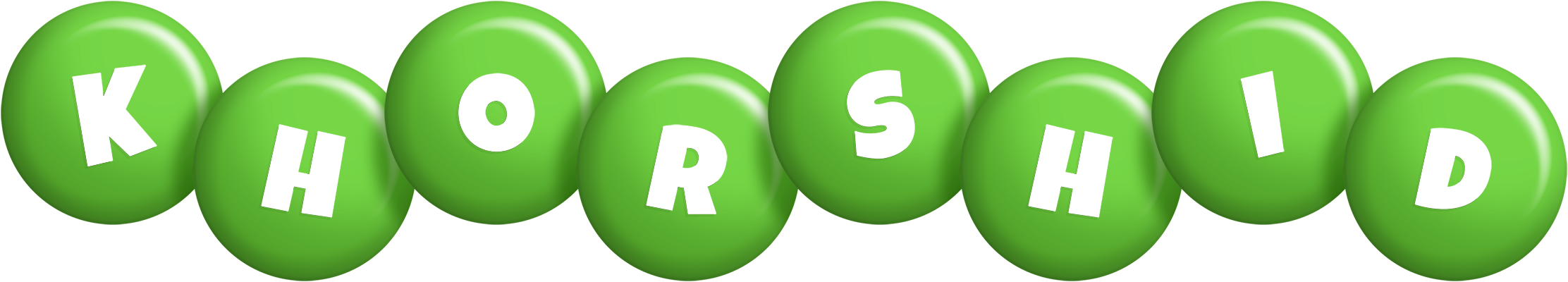 Khorshid candy-green logo