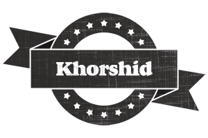 Khorshid grunge logo