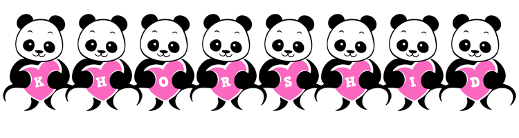 Khorshid love-panda logo