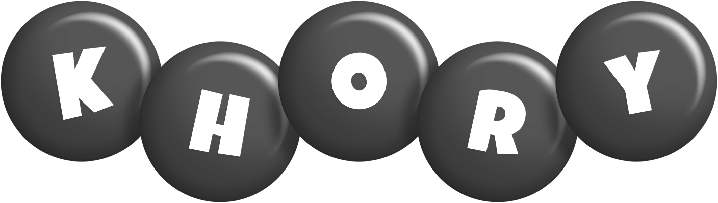 Khory candy-black logo