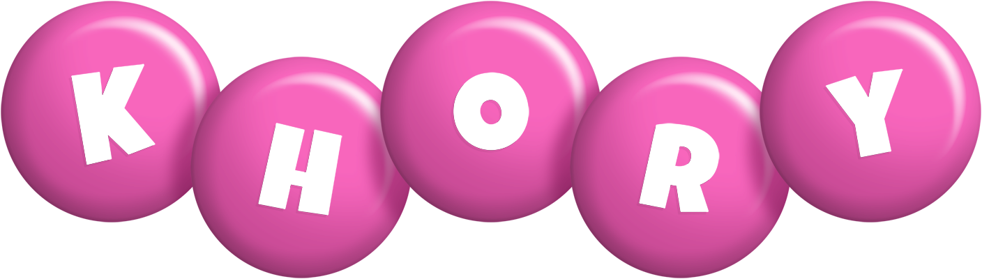 Khory candy-pink logo