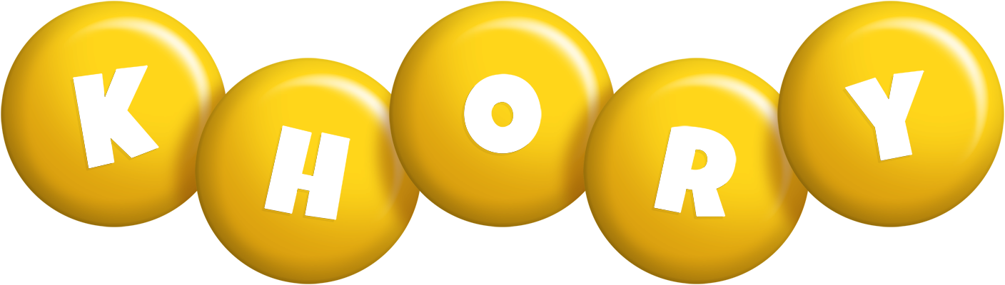 Khory candy-yellow logo