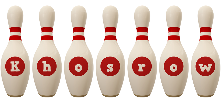 Khosrow bowling-pin logo