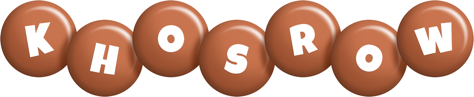 Khosrow candy-brown logo