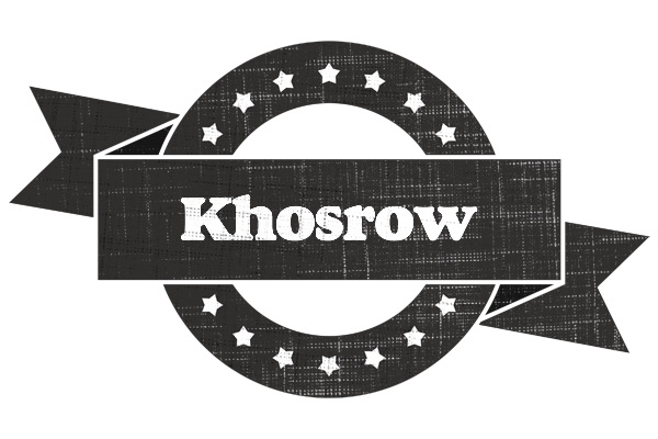 Khosrow grunge logo