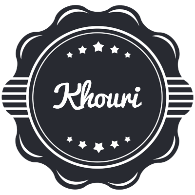 Khouri badge logo