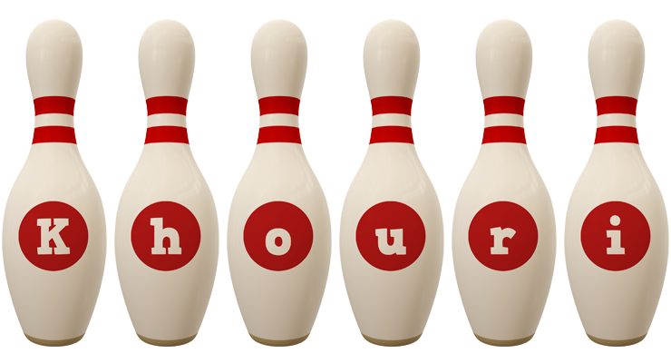 Khouri bowling-pin logo