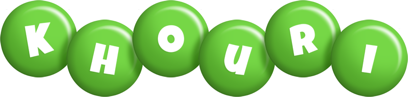 Khouri candy-green logo