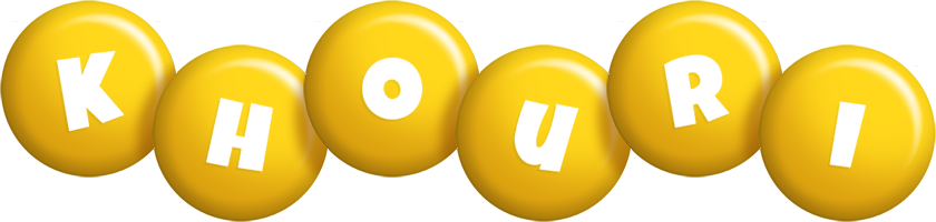 Khouri candy-yellow logo