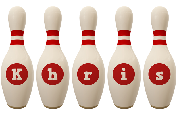 Khris bowling-pin logo