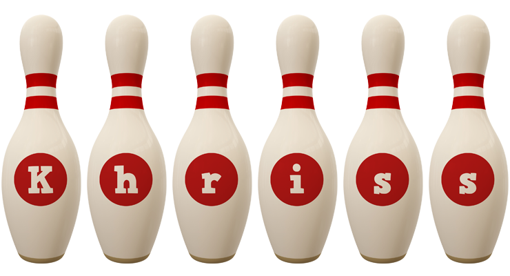 Khriss bowling-pin logo
