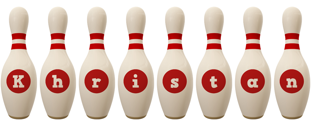 Khristan bowling-pin logo