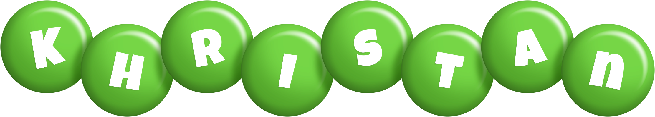 Khristan candy-green logo