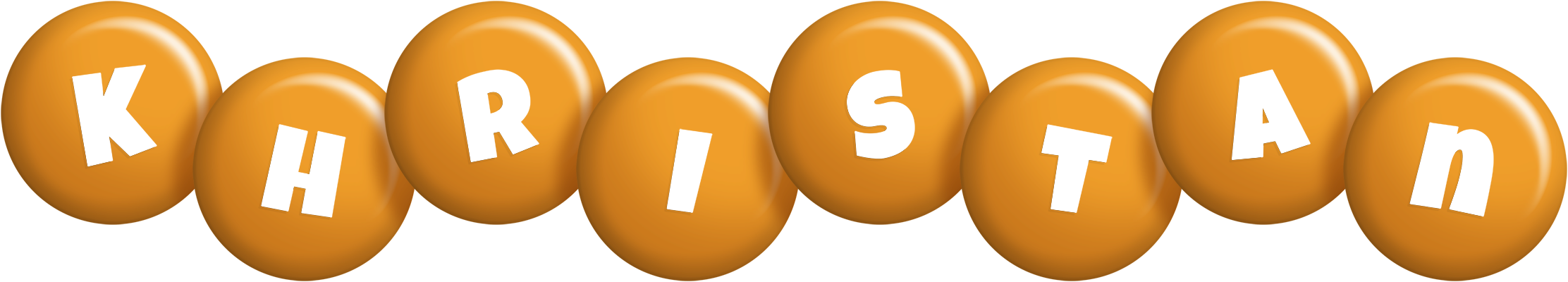 Khristan candy-orange logo