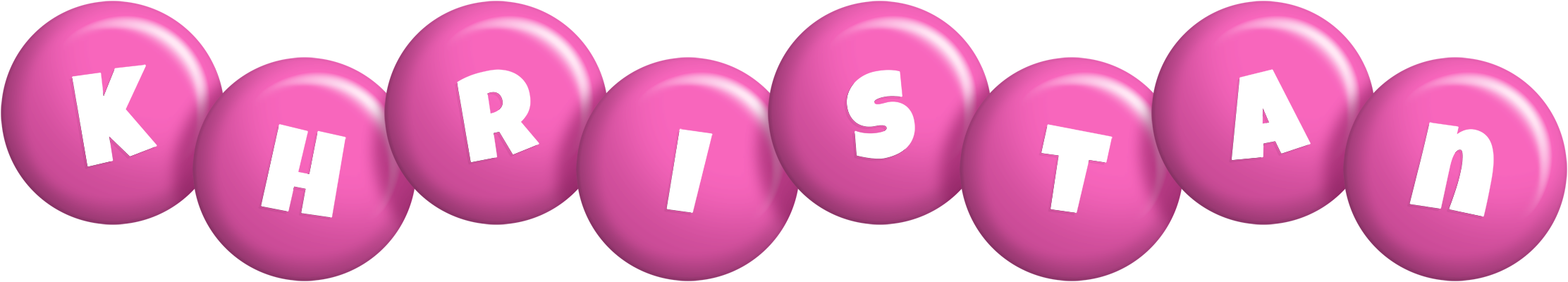 Khristan candy-pink logo
